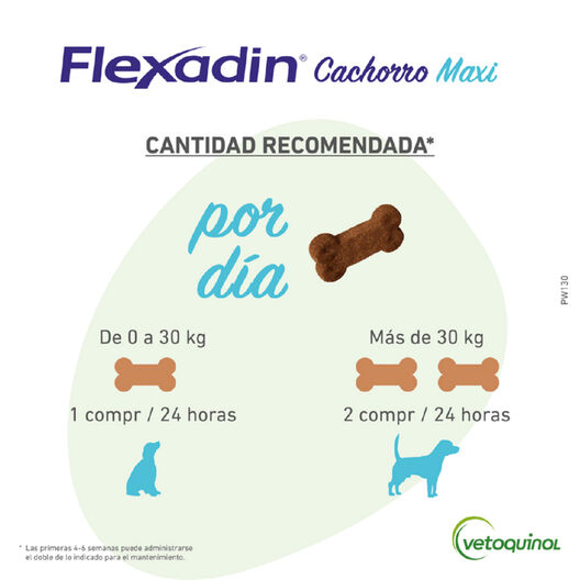 Vetoquinol Flexadin Young Maxi Condroprotector para cachorros, , large image number null
